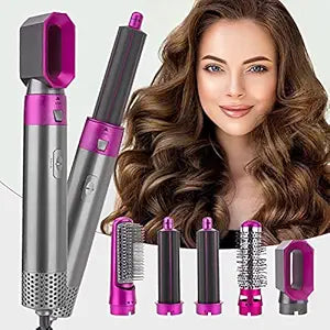 5-in-1 Magic Hair Styler – Curl, Straighten & Volumize in Seconds!