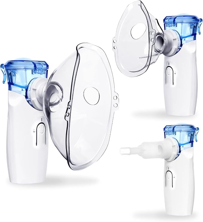 Mini Portable Mesh Nebulizer – Fast, Quiet, & Efficient Respiratory Relief!