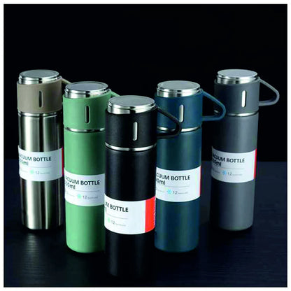 3Pcs Vacuum Flask Set – Keep Your Drinks Hot or Cold for Hours!