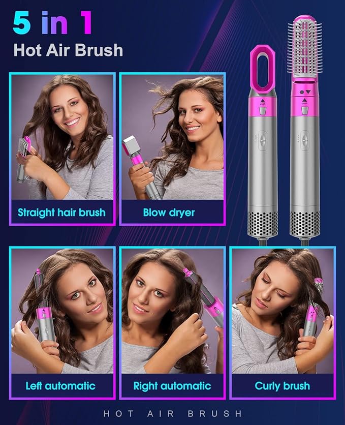 5-in-1 Magic Hair Styler – Curl, Straighten & Volumize in Seconds!