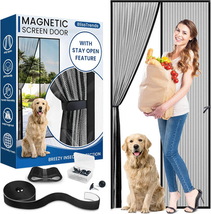 Magnetic Net Door For Mosquitos – Keep Mosquitos Out, Fresh Air In!