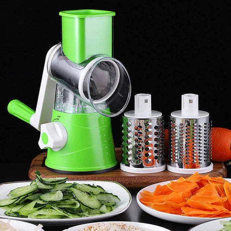 Tabletop Drum Grater/Cutter – Effortless Grating and Slicing for Every Meal!