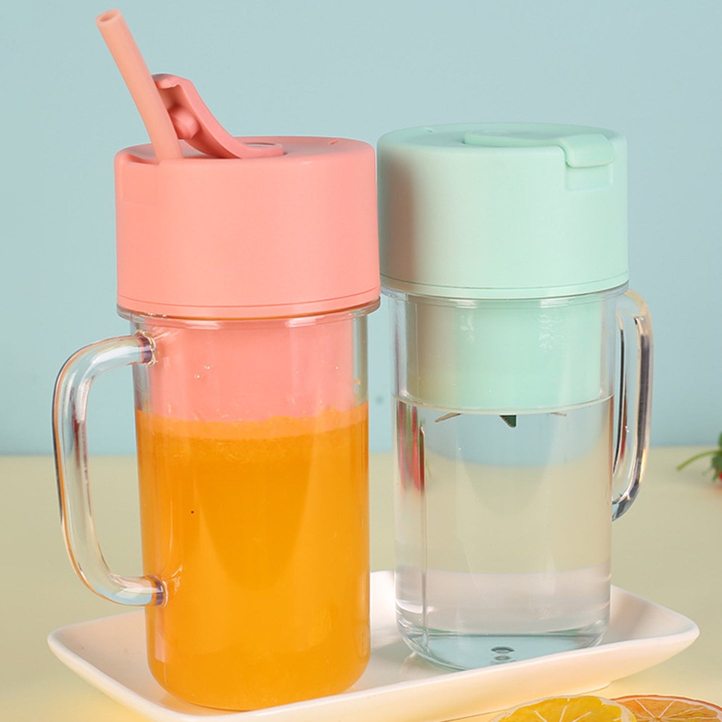 Portable Rechargeable Mini Straw Juicer – Fresh Juice Anywhere, Anytime!
