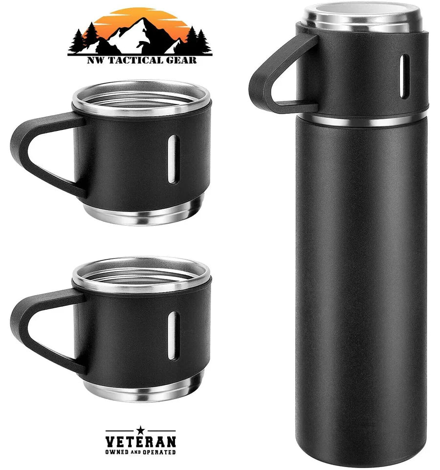 3Pcs Vacuum Flask Set – Keep Your Drinks Hot or Cold for Hours!